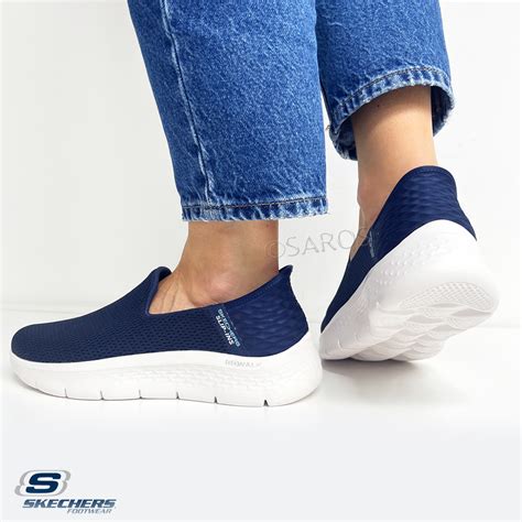 Sapatilha Skechers Slip Ins Go Walk Flex Relish Azul Grupo Saros