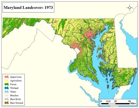 Maryland Land Use In 1973 Download Scientific Diagram