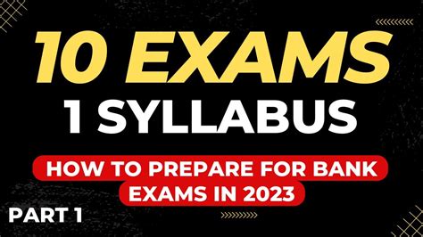 Exams Syllabus Same Exam Pattern How To Prepare For Bank Exams