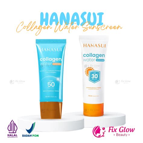 Jual Hanasui Sunscreen Collagen Water Spf Pa Shopee Indonesia