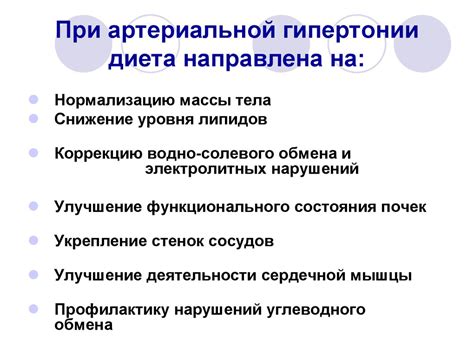 Здоровое питание при артериальной гипертонии - презентация онлайн