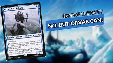 Commander Deck Tech Orvar The All Form Youtube