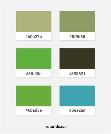 Kidnapper Beige Olive Drab D5Da95 Color Palette | Color palette ideas