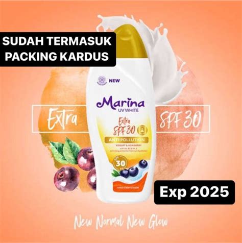 Jual Marina Uv White Extra Spf 30 Hand And Body Lotion 185ml Di Seller