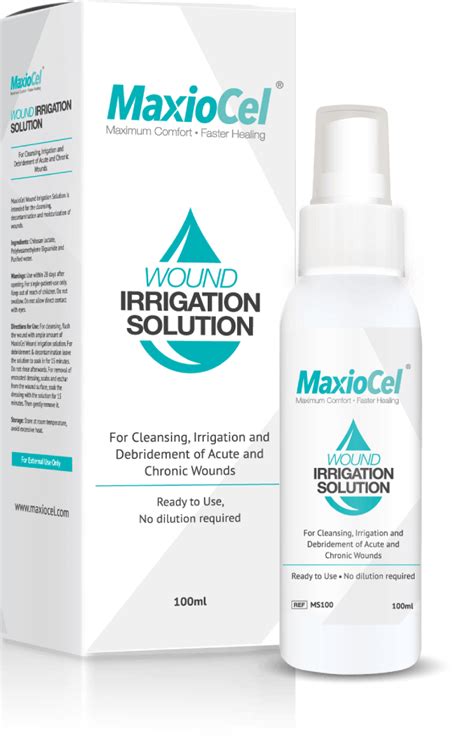 MaxioCel Wound Irrigation Solution | Wound Cleansing and Moisture ...