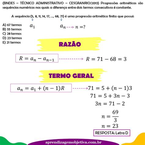 PA e PG Questões comentadas de Progressão Aritmética e Progressão