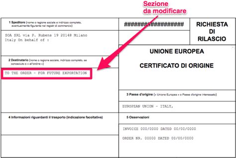 Come Fare Il Certificato Di Origine Ai Clienti Italiani Soa