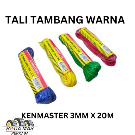 Jual TALI TAMBANG WARNA KENMASTER 3MM X 20M RMP Shopee Indonesia