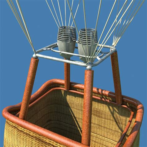 Hot Air Balloon D Model Max Fbx Obj Free D