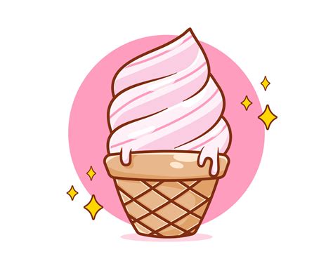 Ilustraci N De Dibujos Animados Lindo Helado Vector En Vecteezy