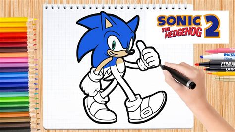 Menggambar Sonic 2 Si Landak Biru How To Draw Sonic 2 Hedgehog