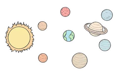 21 Easy Planet Drawings - Step by Step (with photos) - DIY Crafts