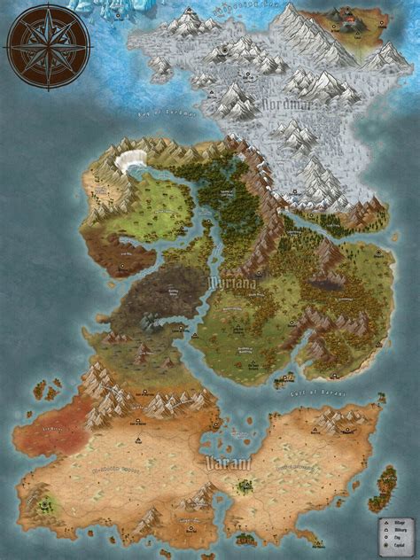 The Continent (World Map) | Inkarnate - Create Fantasy Maps Online