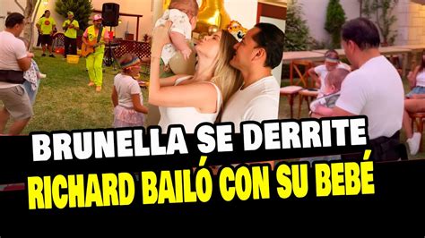 BRUNELLA HORNA CELEBRA LOS 4 MESES DE SU BEBÉ Y RICHARD ACUÑA BAILA CON