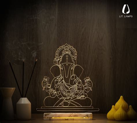 Ganesha 3D Illusion LED Lamp At Rs 1998 Piece Devotional 3D Illusion