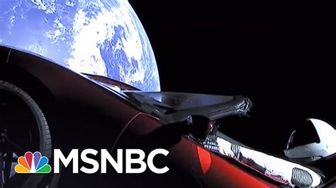 Spacex Launches Tesla Sports Car Into Suns Orbit All In Msnbc