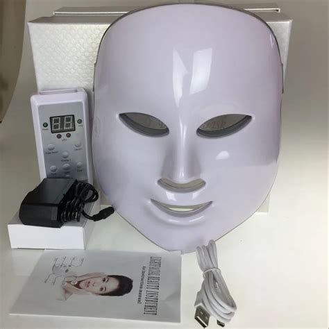 7 Colors Beauty Therapy Photon Led Facial Mask Light Skin Care Rejuvenation Wrinkle Acne Removal