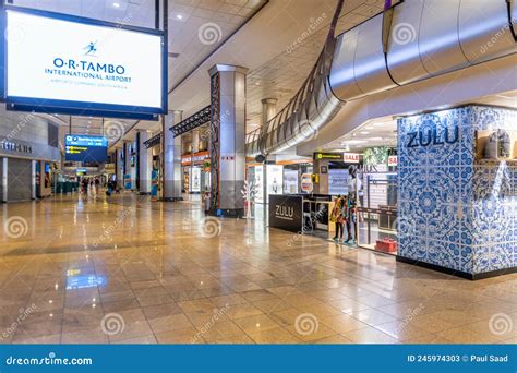 Or Tambo International Airport In South Africa Editorial Photo