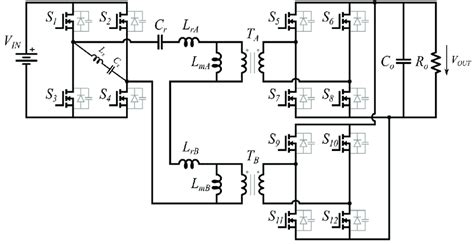 Llc Full Bridge With A Series Parallel Transformer Configuration And Download Scientific