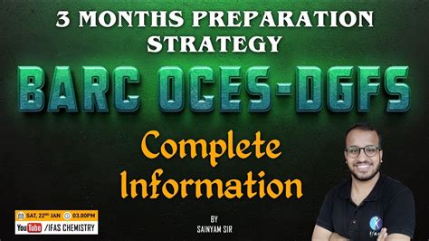 BARC OCES DGFS 3 Months Preparation Strategy Complete Information