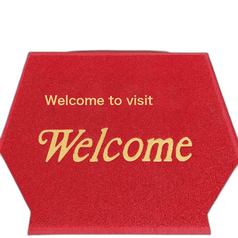 Welcome To The Pvc Entry Door Mat Outdoor Floor Mat Silk Circle Foot Mat Hotel Elevator Floor