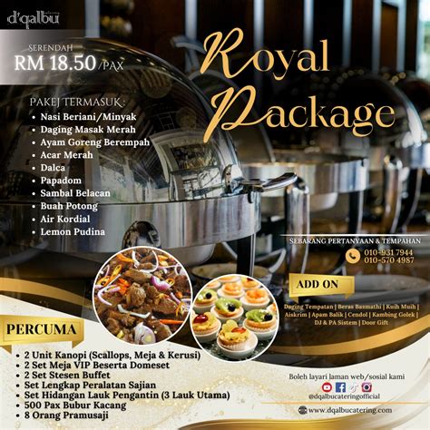 Katering Kahwin Katering Terengganu Dqalbu Catering
