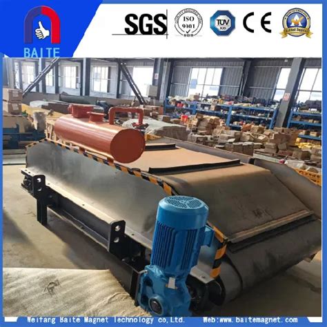 1400mm Belt Oil Cooled Self Cleaning Electromagnetic Iron Separator