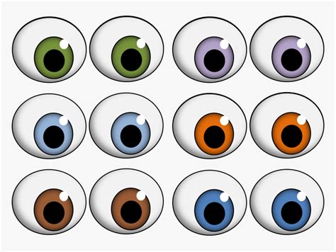 Googly Eyes Clip Art - Printable Eyes, HD Png Download - kindpng