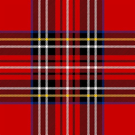 Motif Tartan Cossais Rouge Backgroundplaid Vecteur Premium