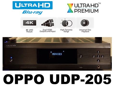 OPPO DIGITAL UDP 205 4K ULTRA HD UHD BLU RAY DVD AUDIOPHILE DISC PLAYER