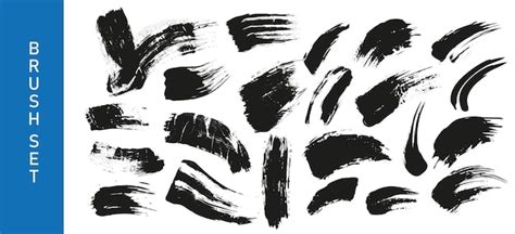 Premium Vector Brush Set Illustration Vector