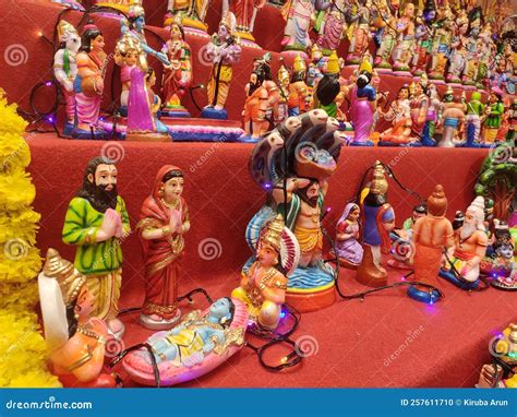 Navaratri golu collection stock photo. Image of navaratri - 257611710