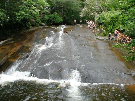 Thrill Of Sliding Rocks Natural Water Slide Adventure Touristsecrets