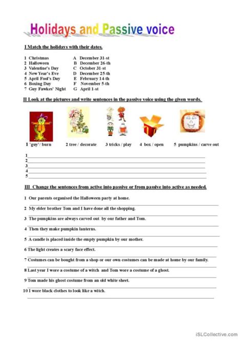 623 Passive Voice Or Active Voice English Esl Worksheets Pdf