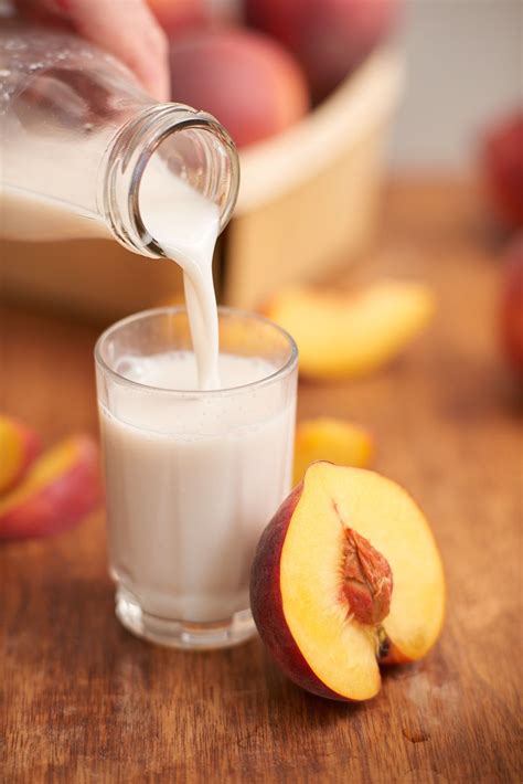 Recipe Almond Peach Pit Milk Recipe Peach Recipe Milk Recipes