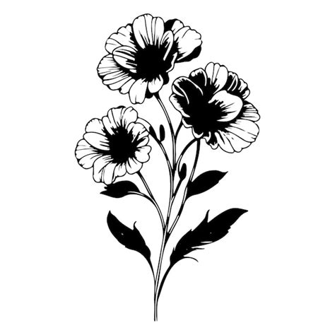 Premium Vector Primrose Drawing Flower Violet Illustration Sketch