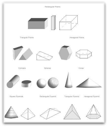 Geometric Shapes To Print, Cut, Color and Fold