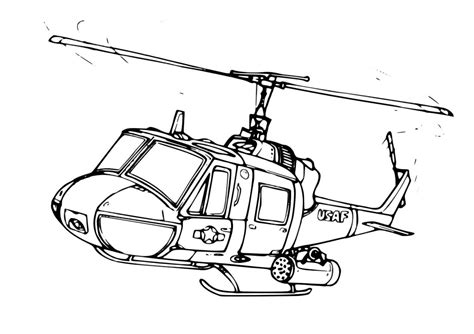 Helicopter Coloring Pages Easy And Realistic Pages Print Color Craft