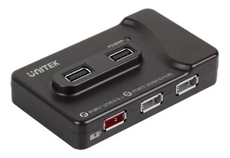 Hub Usb 3 0 7 Puertos Carga Con Fuente Externa Unitek MercadoLibre