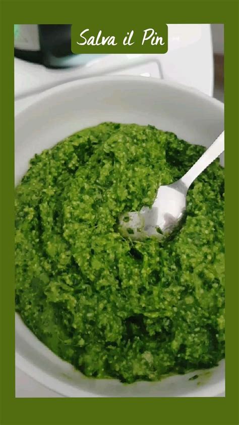 Pesto Di Spinacino Ricetta Facile E Veloce Con Bimby Per Condire La