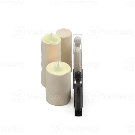 Isometric Candles 3d Render 14288192 Png