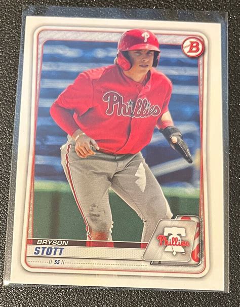 Bowman Prospect Bp Bryson Stott Philadelphia Phillies D Ebay