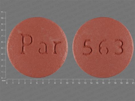 Pill Finder Par 563 Brown Round