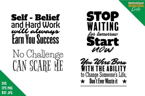 Motivational Quotes Svg Bundle Graphic By Saudagar · Creative Fabrica