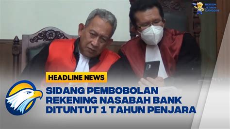 Sopan Tukang Becak Pembobol Rekening Senilai Rp Juta Dituntut