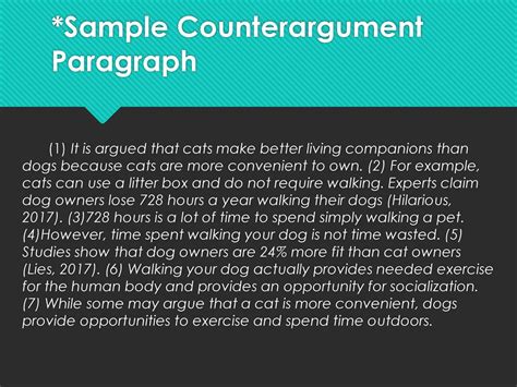 How To Write A Counter Argument