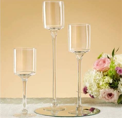 glass candle holder set - Eventlyst