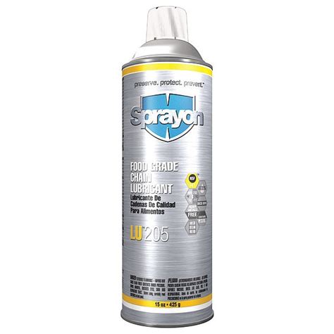 Sprayon Food Grade Chain Lubricant Aerosol Oz S Zoro