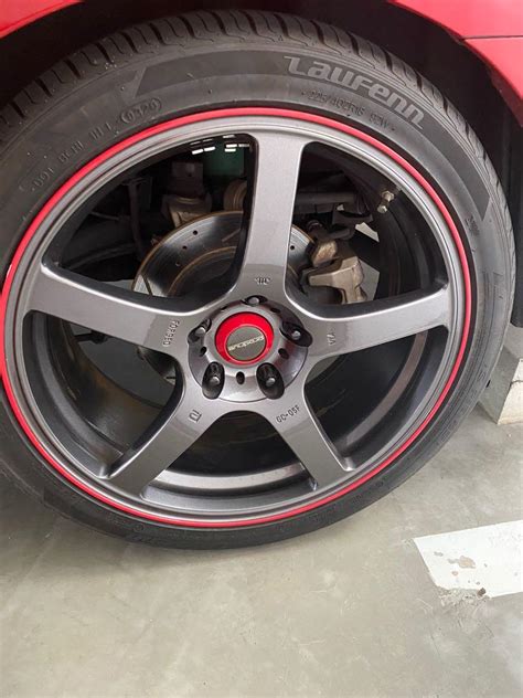 18” Original Prodrive Forged Gc 05f Car Accessories Tyres And Rims On