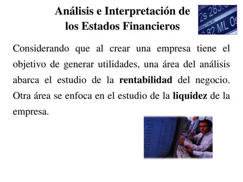 Ppt An Lisis E Interpretaci N De Estados Financieros Powerpoint